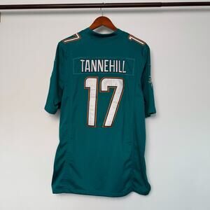 MIAMI DOLPHINS NIKE NFL ON FIELD EMBROIDERED TANNEHILL #17 FOOTBALL JERSEY SZ M